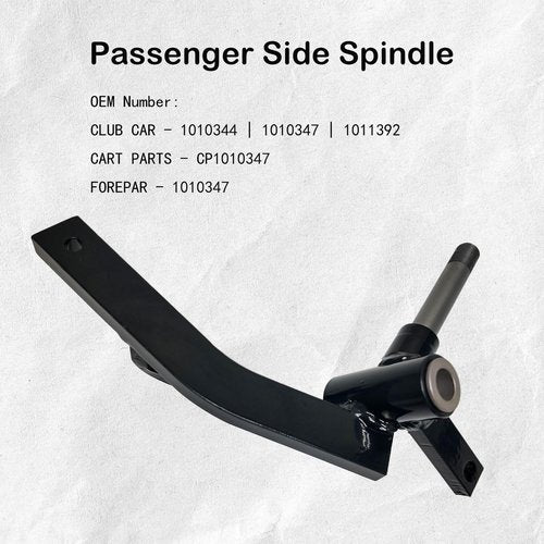 LOSTAR Golf Cart Front Hand Spindle Assembly Passenger Side Compatible with 1981-2003 Club Car DS Gas & Electric Replaces 1010344
