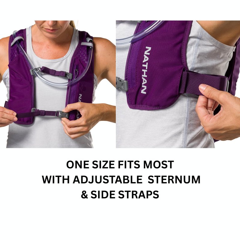 Nathan - Quick Start 3.0 4L Imperial Purple/Reflective Silver OSFM