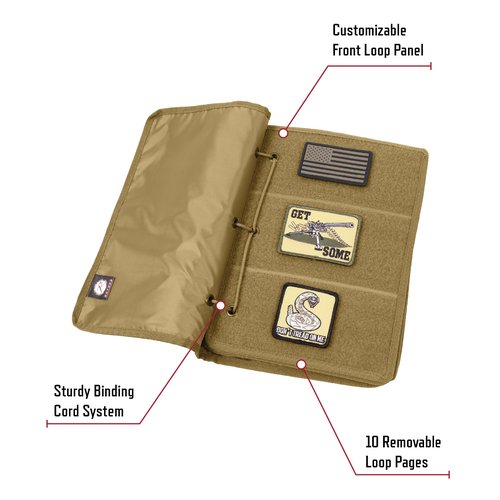 Rothco Hook & Loop Patch Book - Organize Your Collection of Patches with Ease - 8 1/2 x 11 3/5