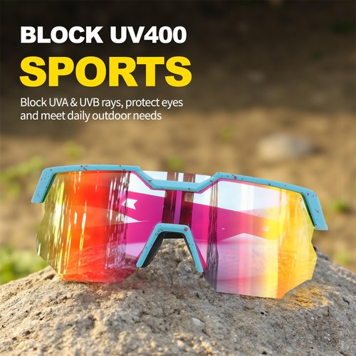 FEISEDY Polarized Sports Sunglasses for Men and Women,UV400 Baseball Sunglasses Youth Cycling Softball Goggles B0206