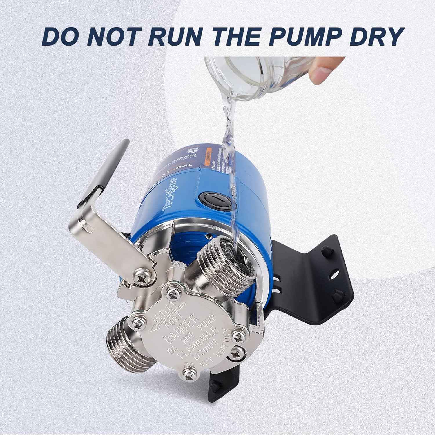 1500GPH Submersible Water Transfer Pump - 12V Sump Pump with 20ft Power Cord