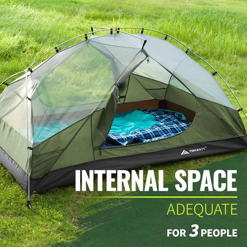Forceatt Waterproof Camping Tent for 2-3 People | Lightweight, Windproof, 4-Season Design