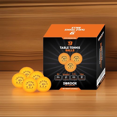 High-Performance 3-Star Table Tennis Balls - 40+ ABS Competition Grade | Available in Orange & White | Pack Sizes: 9, 18, 36, 72