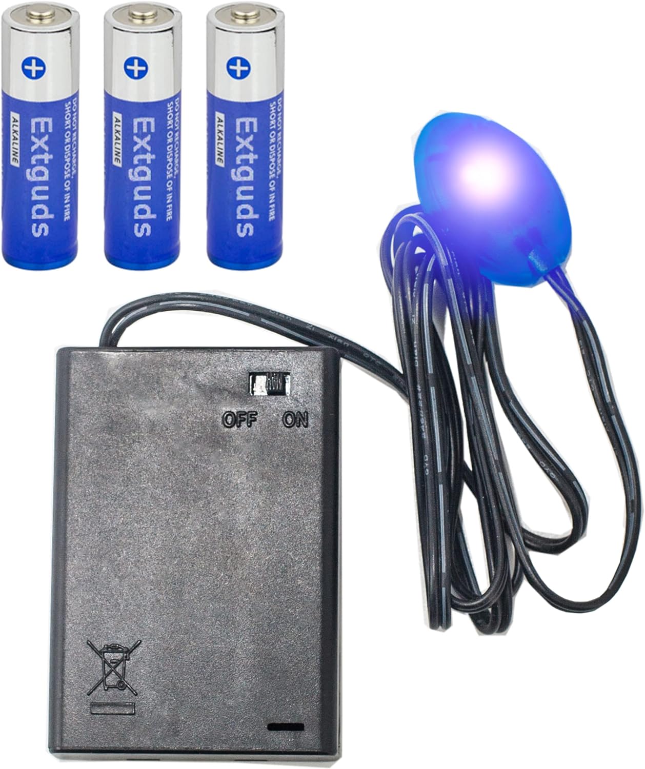 Fake Car Alarm, Dummy Car Alarm,(Batteries Included) Red LED Light Simulate Imitation Security System, Warning Anti-Theft Flash Blinking Lamp,Blue Light (Blue Light-1 Pack)