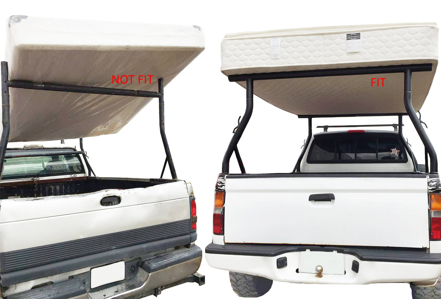 TMS 800LB Universal Pick Up Truck Ladder Rack Contractor Pick Up Rack Lumber Utility(US Patent NO. D843,922)