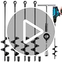 Heavy Duty Ground Anchors - 18 Inch Screw-in Anchor Kit, 4 Pack