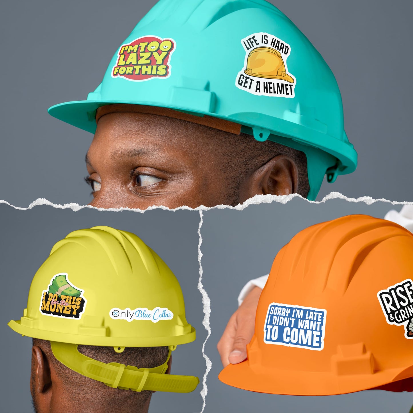 200 PCS Hard Hat Stickers for Adults (No Duplicates) Sarcastic, Meme, & Funny Stickers for Water Bottles, Toolbox, Helmet, & Hard Hat Accessories – Ideal for All Blue Collar Workers