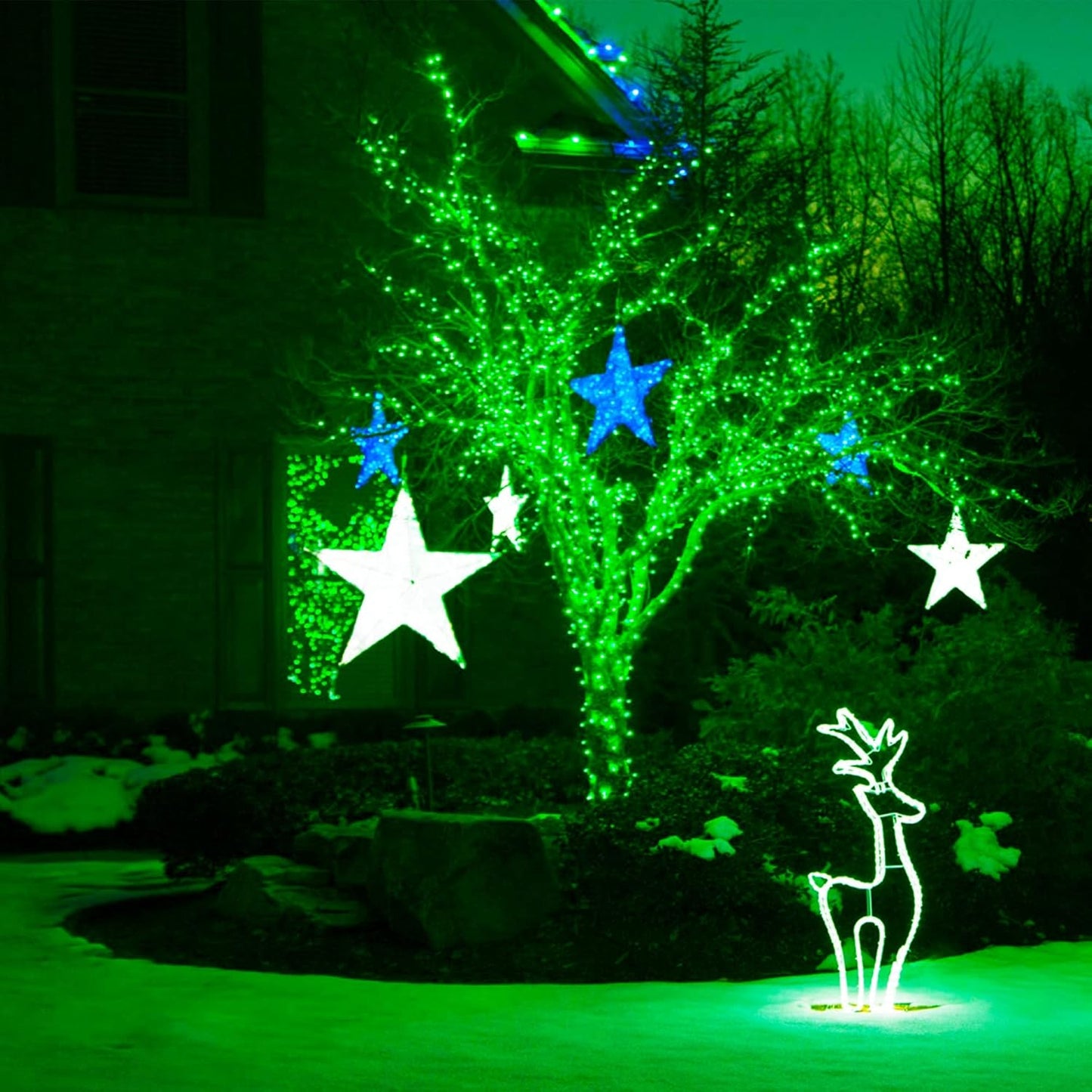 500 LED Christmas String Lights - 164 FT Waterproof RGB Fairy Lights with Remote & Timer for Indoor/Outdoor Holiday Decor