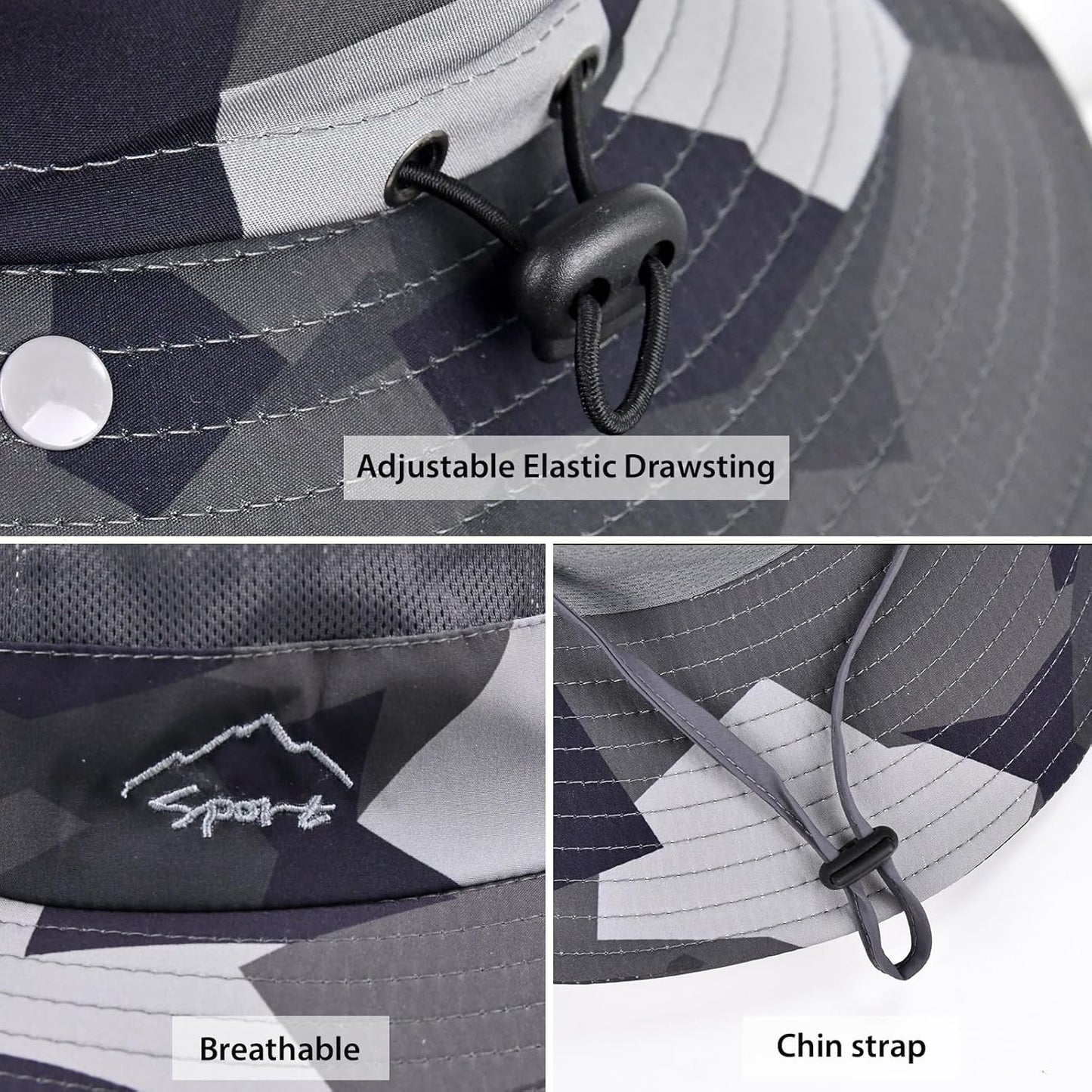 Sun Hats - UPF 50+ Breathable Fishing Hat for Men & Women | Wide Brim Summer UV Protection
