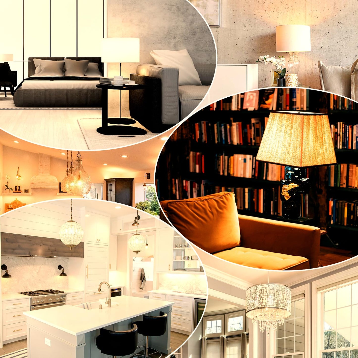 UPWATT A19 LED Light Bulb, 6W (40W Equivalent) 2700K Warm Yellow Light, 570 Lumens, Non Dimmable, E26 Standard Medium Base for Bathroom Home Lighting 10 Packs