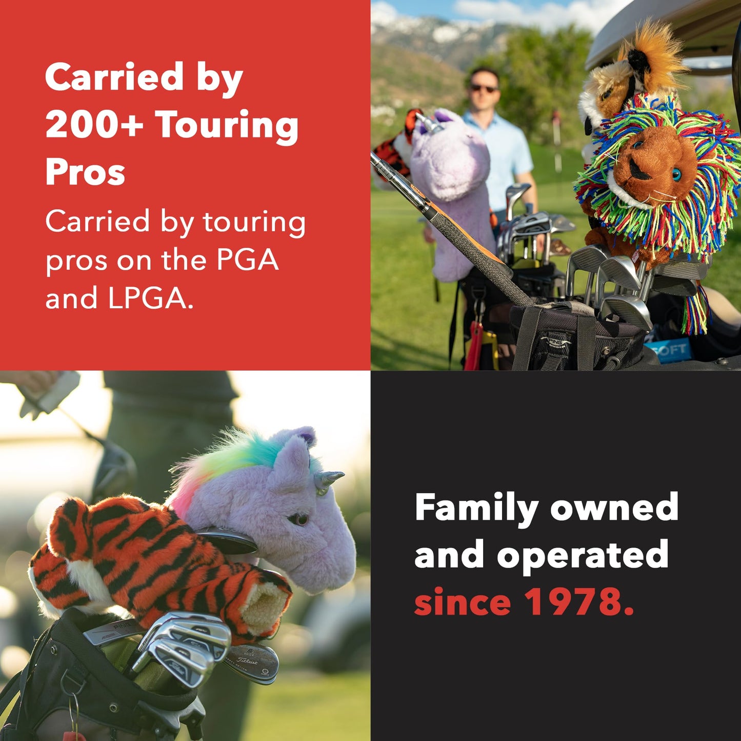 Daphne's Headcovers Goat Driver Headcover | Premium Driver Headcovers | Funny Golf Club Covers | Stylish Protection for Your Clubs | Men's Golf Gear | Driver Headcover for Men and Women