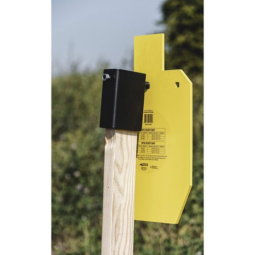 Caldwell High Caliber AR500 Steel 2x4 Target Plate Hanger for Precision Shooting and Target Practice, Yellow