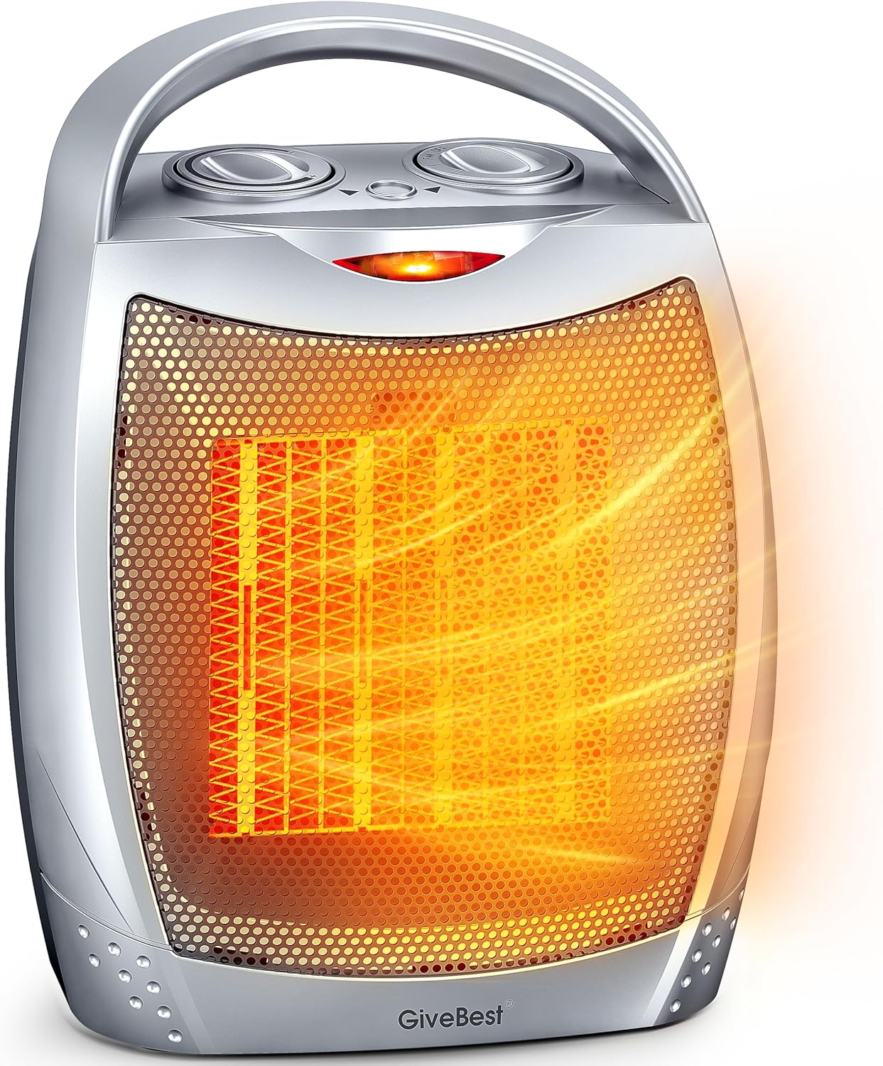 1500W Electric Space Heater with Remote - Portable PTC Ceramic Heater for Home & Office