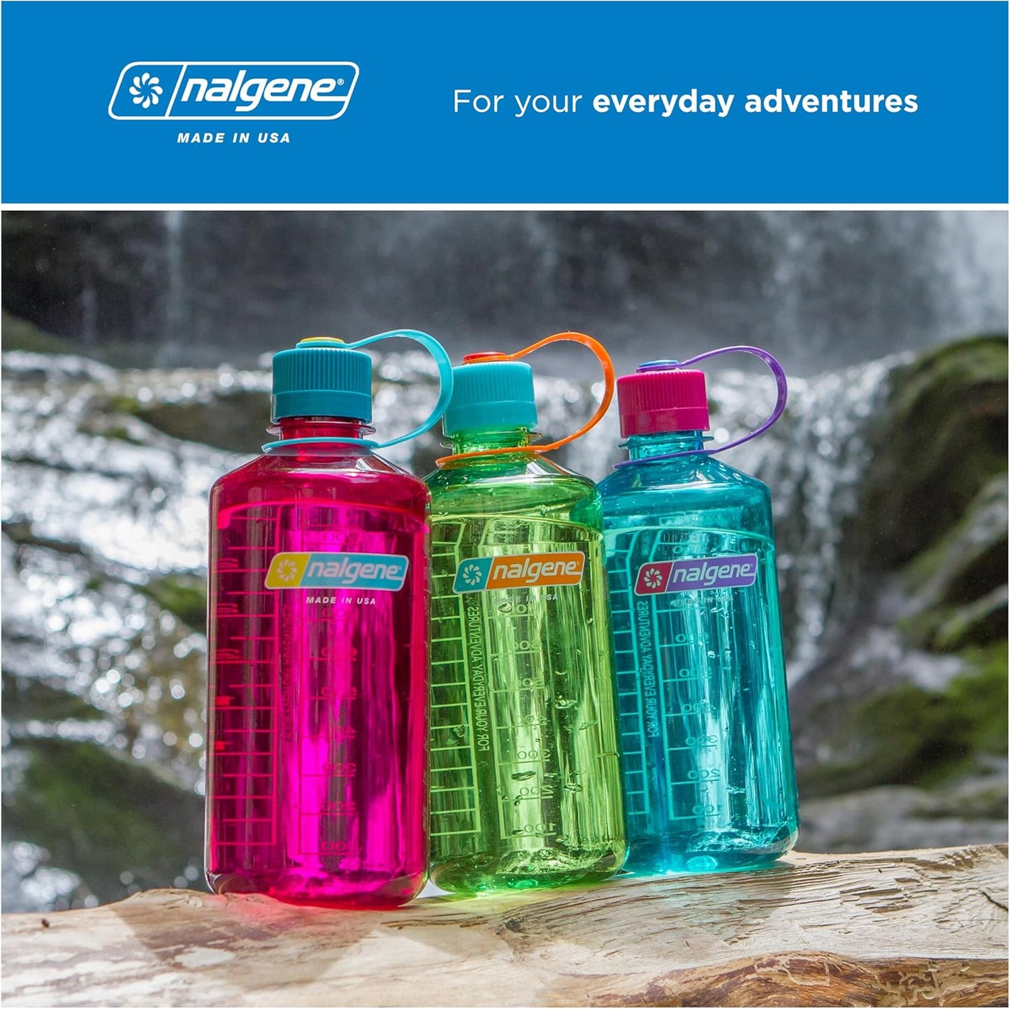 Nalgene 32 oz Narrow Mouth Water Bottle - BPA-Free, Durable & Leak-Proof | Lightweight for Gym, Office & Travel, Eggplant