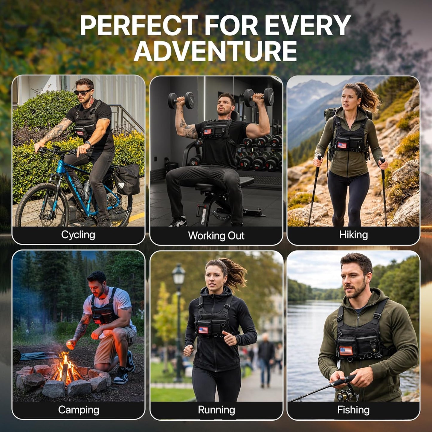 Skiennix Tactical Chest Pack - Concealed Carry Running Bag with Gun Holster & RFID Blocking | Unisex Design