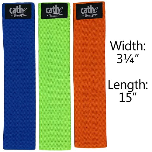 Cathe Boss Loops Booty Bands Set of 3 & Cathe Glutes & Core Workout DVD - Also Includes Cathe Travel Carry Case for Your Resistance Bands & DVD • Boss Loops are for Everybody • Take Them Anywhere