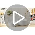 AOZITA Silver Plastic Party Plates 10 Inch Disposable Set - 200 pcs