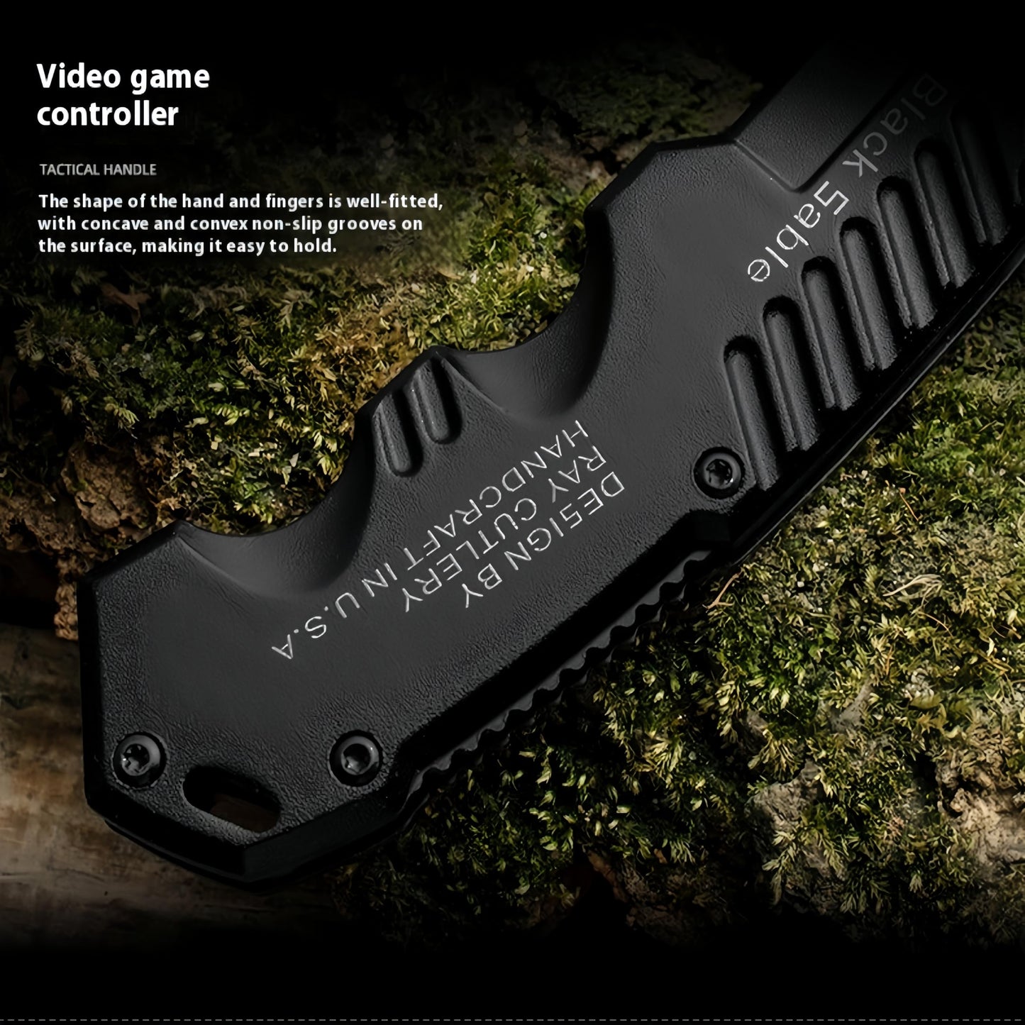 Pocket Folding Knife with Serrated Clip Blade, Pocket Knife for Outdoor Tactical Survival and EDC, Survival Knife Liner-Lock Belt Clip, Hunting, Camping, Outdoor, Unique Gifts for Friends (Black)