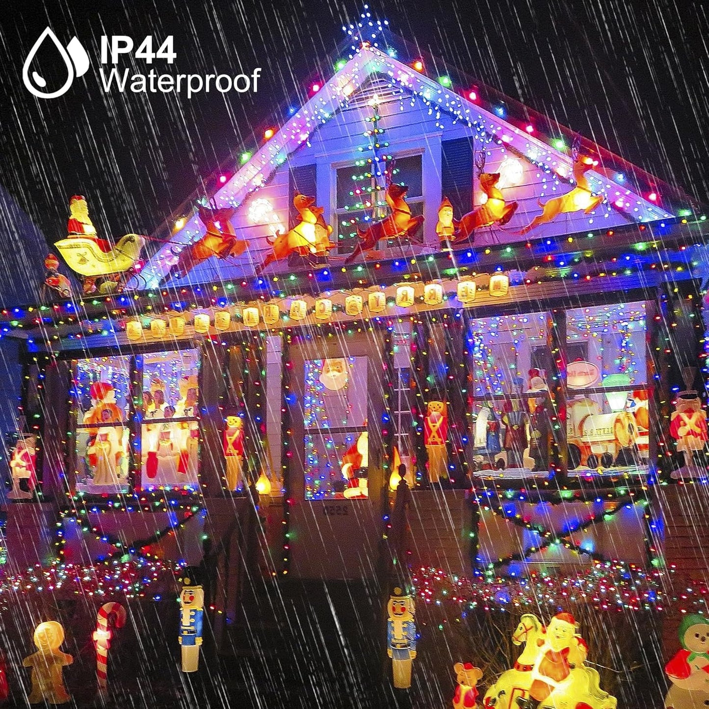 500 LED Christmas String Lights - 164 FT Waterproof RGB Fairy Lights with Remote & Timer for Indoor/Outdoor Holiday Decor