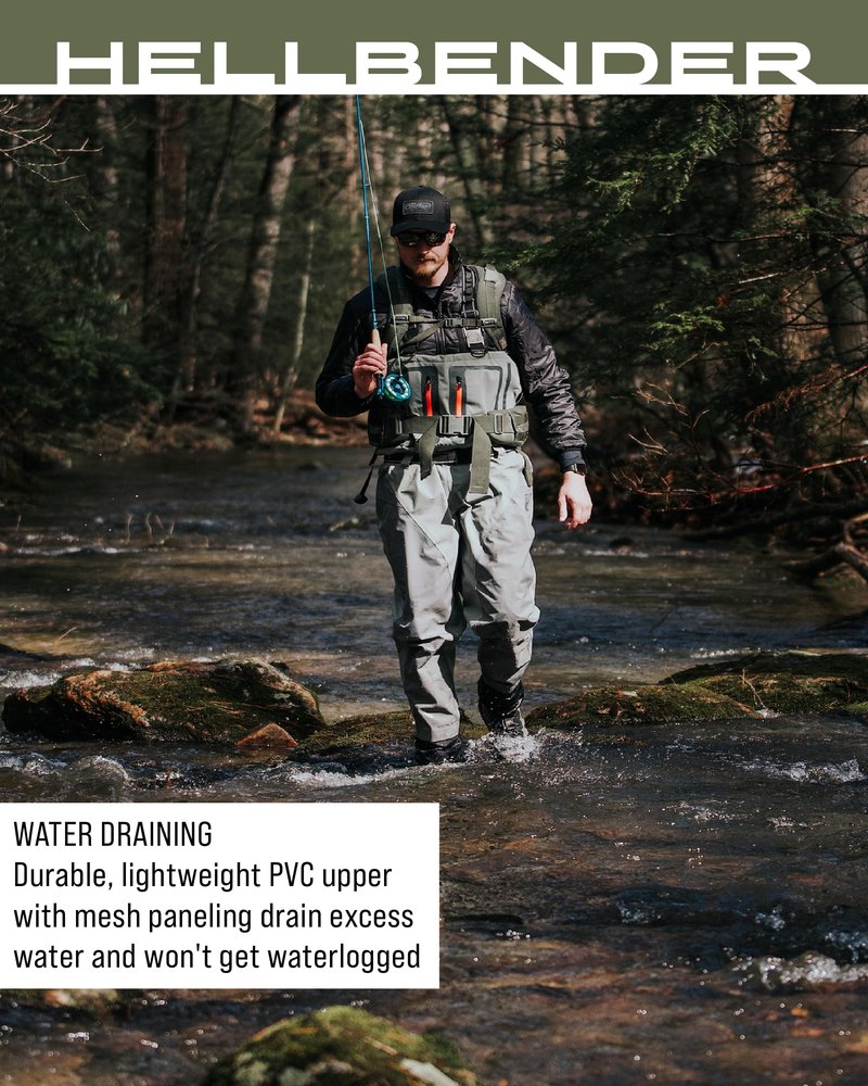FROGG TOGGS Men's Hellbender Waterproof Fishing Wading Boot for Fishing in Felt or Cleated, Cleated, 12