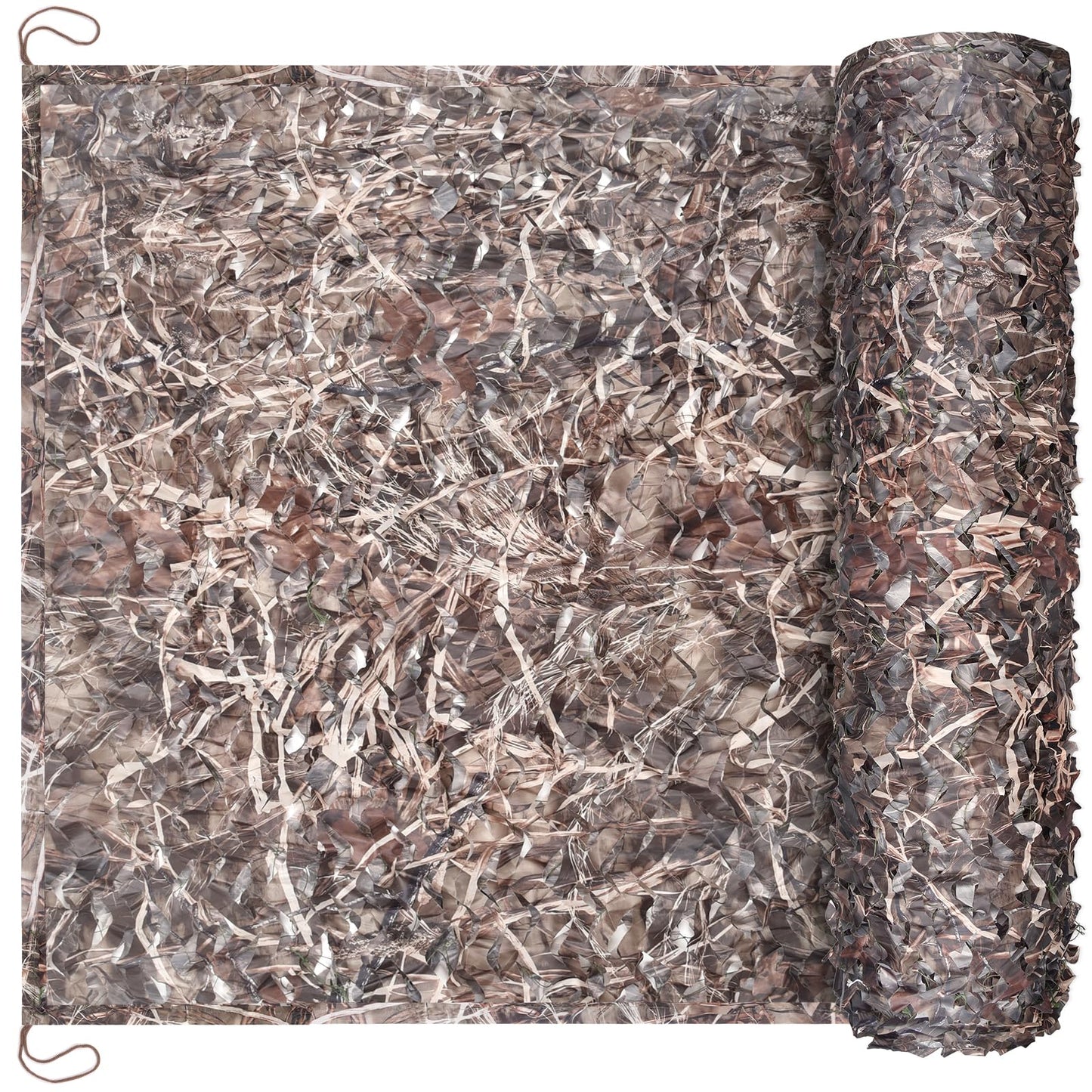Yeacool Mesh Camo Netting Camouflage Netting Military Surplus Hunting Blind Net for Military Theme Party Decorations Backdrop Sunshade Car Cover Camping Shooting (Dry Grass, 6.5ftx10ft, 2m*3m)