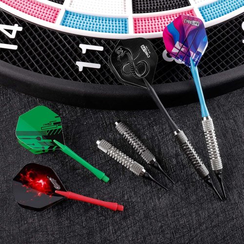 CyeeLife Soft Tip Darts Set - 18pcs Plastic Tip Darts for Electronic Dart Boards