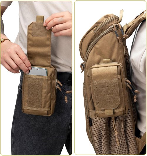 EXCELLENT ELITE SPANKER Tactical EDC Pouch - Versatile Molle Utility Holster for Phones & Tools