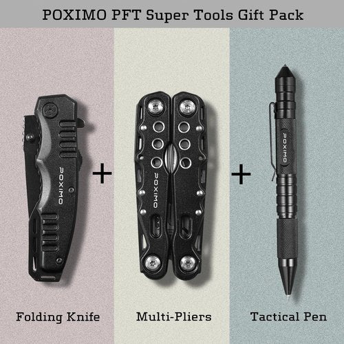 Birthday Gifts, Multitools Gift Set "Happy Birthday" for Birthday, Stocking stuffers Multit-tools Set with Multi-Pliers, Pocket Knife, Tactical Pen, Birthday Gift for Men Women(HAPPY BIRTHDAY)
