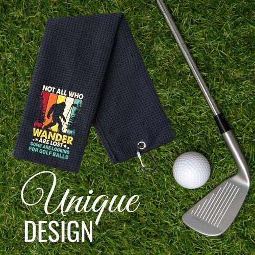 CybGene Sasquatch Gifts for Men, Bigfoot Gifts Golf Towel, 16”x 24” Sasquatch Microfiber Golf Towel, Ideal for Big Foot Golf Lovers
