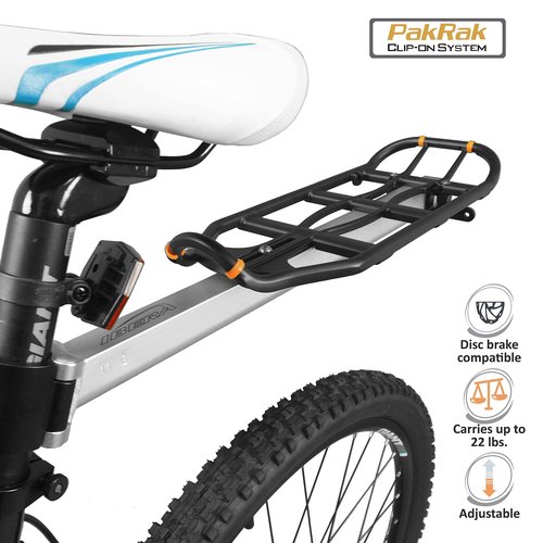 Ibera PakRak Bicycle Seat Post Commuter Rack and Quick-Release Bag