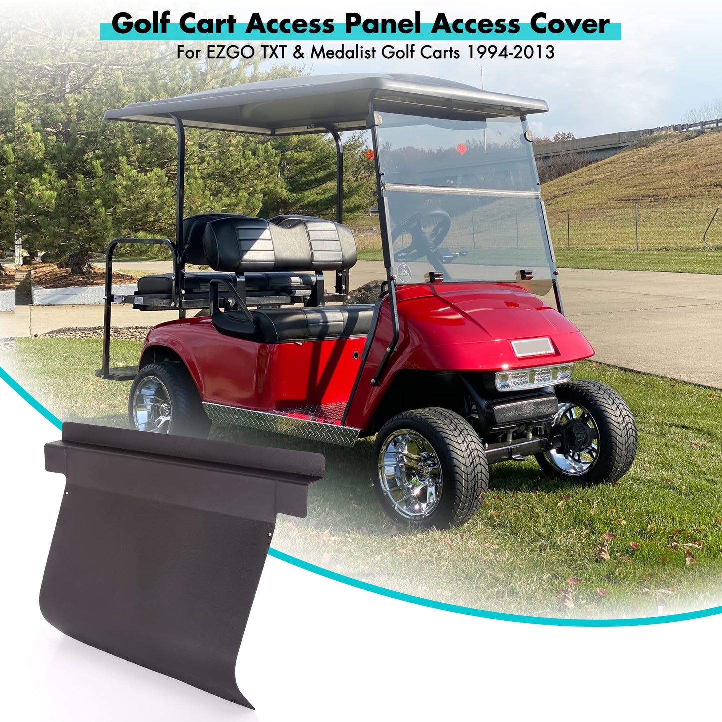 10L0L Golf Cart Access Panel Access Cover Fits EZGO TXT&Medalist Golf Carts 1994-2013, Replaces OEM# 71320-G01