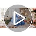 Bridal Beach Towel Set 6 Pcs Blue & White 30x67 Inches - CrystalSylara