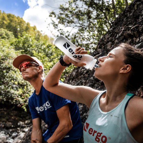 Ergotrail Soft Flask 500ml 3 Pack – Leak-Free Running Water Bottles for Runners, Hikers & Athletes – Bite Valve, Wide-Mouth, Freezable Soft Water Bottles for Running Vests Wide Mouth