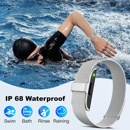 SEEKZERO Fitness Tracker with Blood Pressure & Blood Oxygen Monitor, 24/7 Heart Rate Sleep Tracking, IP68 Waterproof Smart Bracelet Step Calorie Counter, Activity Tracker for Men Women No Subscription