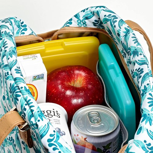 Cool Coolers By Fit & Fresh Slim Ice Packs - Quick Freeze, Space-Saving Design, 4-Pack, Multi-Colored