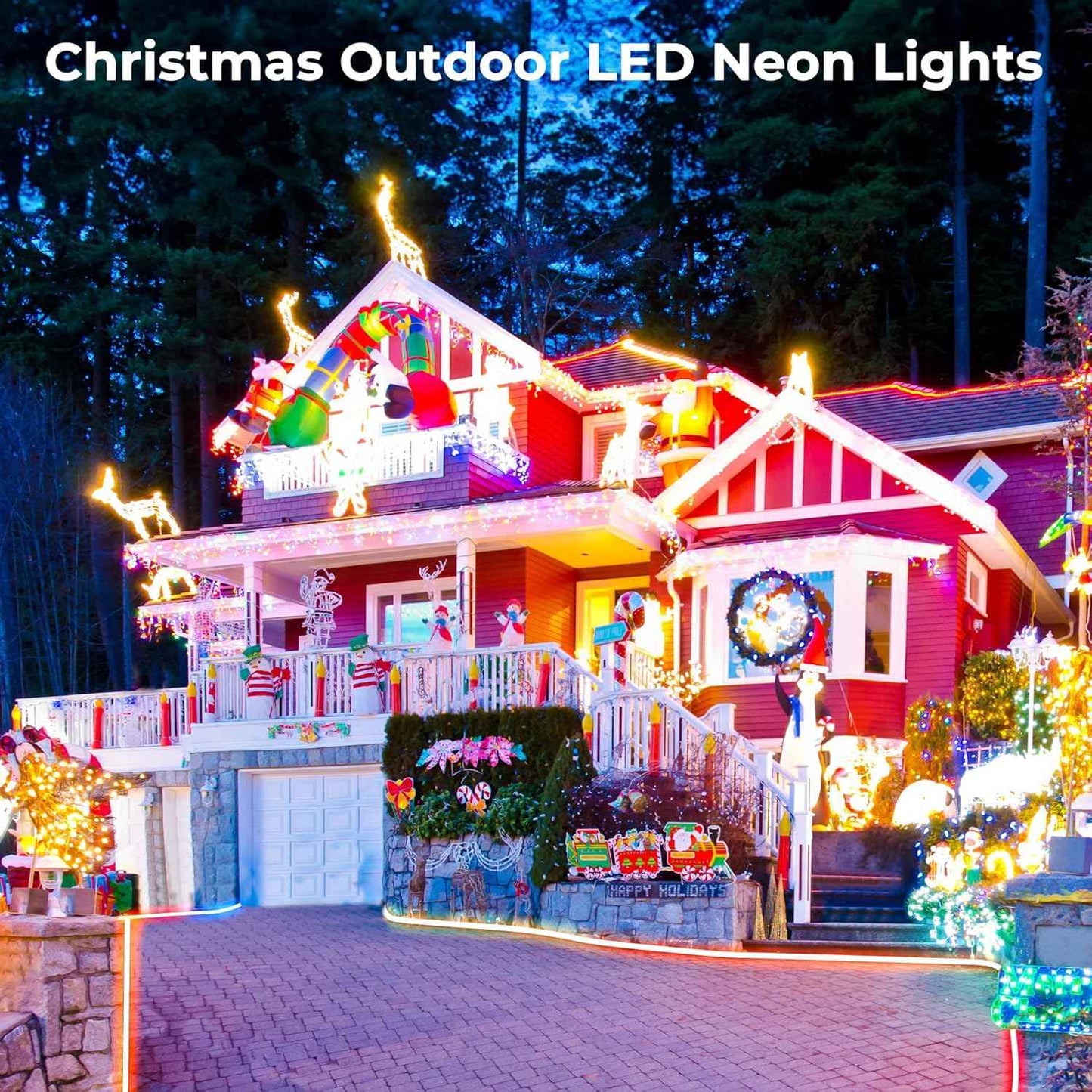 100FT Waterproof RGB LED Neon Rope Lights - App/Remote Control, Music Sync for Outdoor & Bedroom Decor
