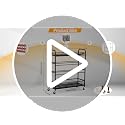 4-Layer Sports Equipment Organizer with Wheels - Ball Storage Rack