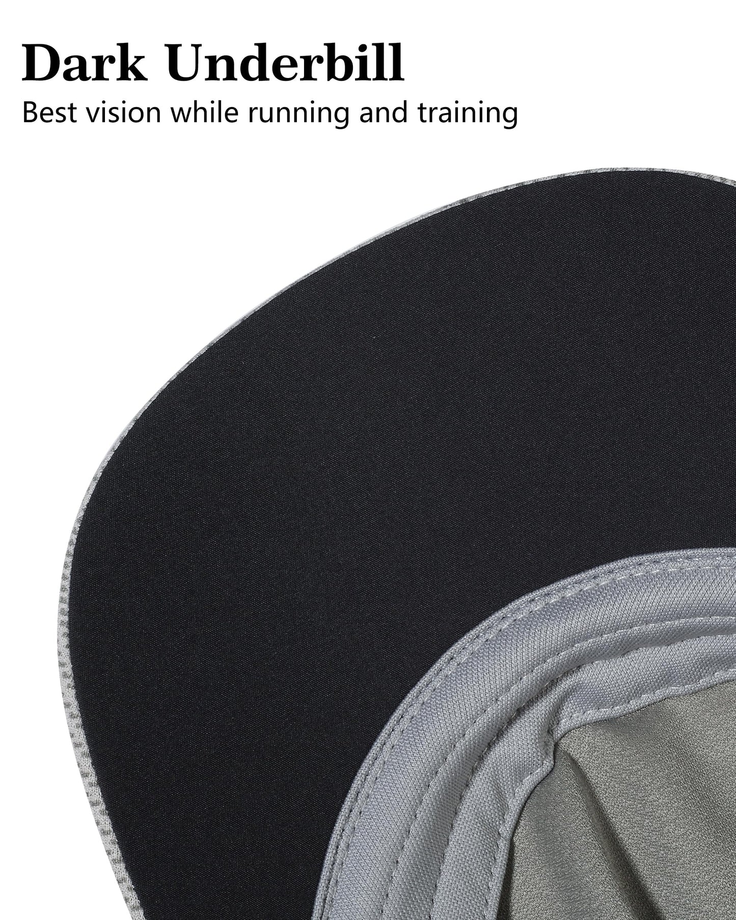 GADIEMKENSD Cooling Men’s Running Hat Performance Mesh Hat with Reflective, Ventilation, Lightweight, Cools Up to 2 Hours, Mens Breathable Quick Dry Ball Cap for Workout Gym Golf Sports Light Grey