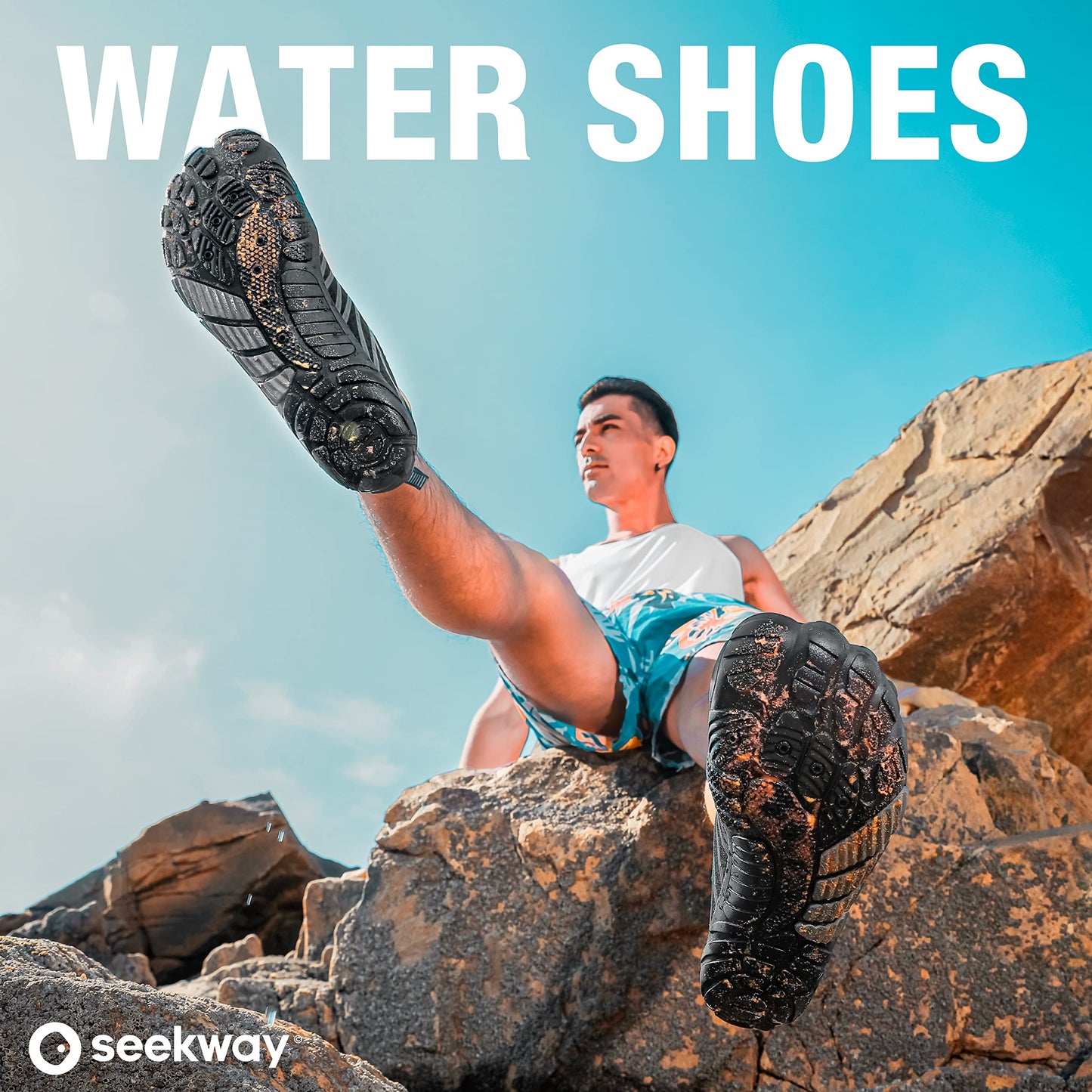 SEEKWAY Water Shoes Men Women Adult Quick-Dry Aqua Sock Barefoot for Beach Swim River Pool Lake Hiking Kayaking Surfing
