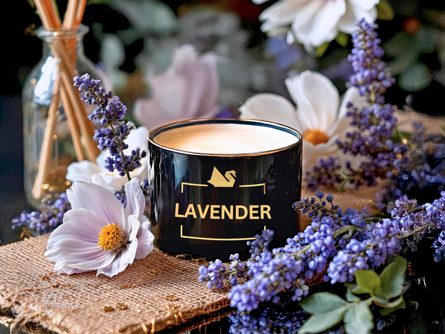 Handmade Lavender Soy Wax in Elegant Jar – 7.05 oz. Ideal for Candle Warmer Lamp, Flameless Aroma, Wax Melt Warmer, Gifts for Women, Home & Office Décor