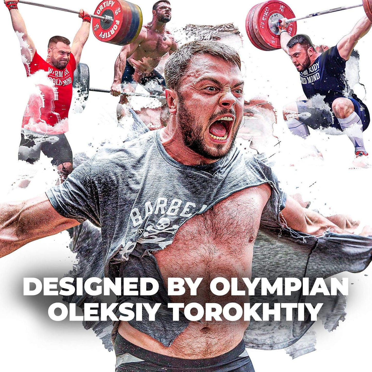 WARM BODY COLD MIND Lasso Lifting Wrist Straps - 770 lb Rated Hand Wraps for Weightlifting & Powerlifting