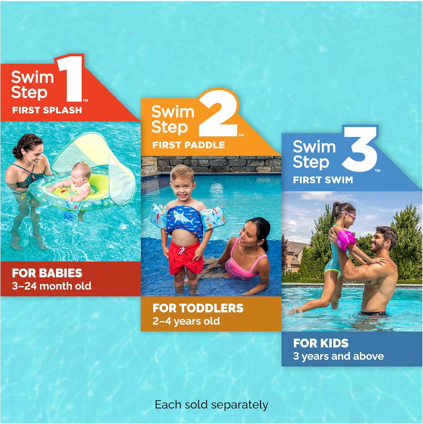 SwimWays Swim Trainer - US Coast Guard Approved Kids Swim Vest for Safety & Comfort