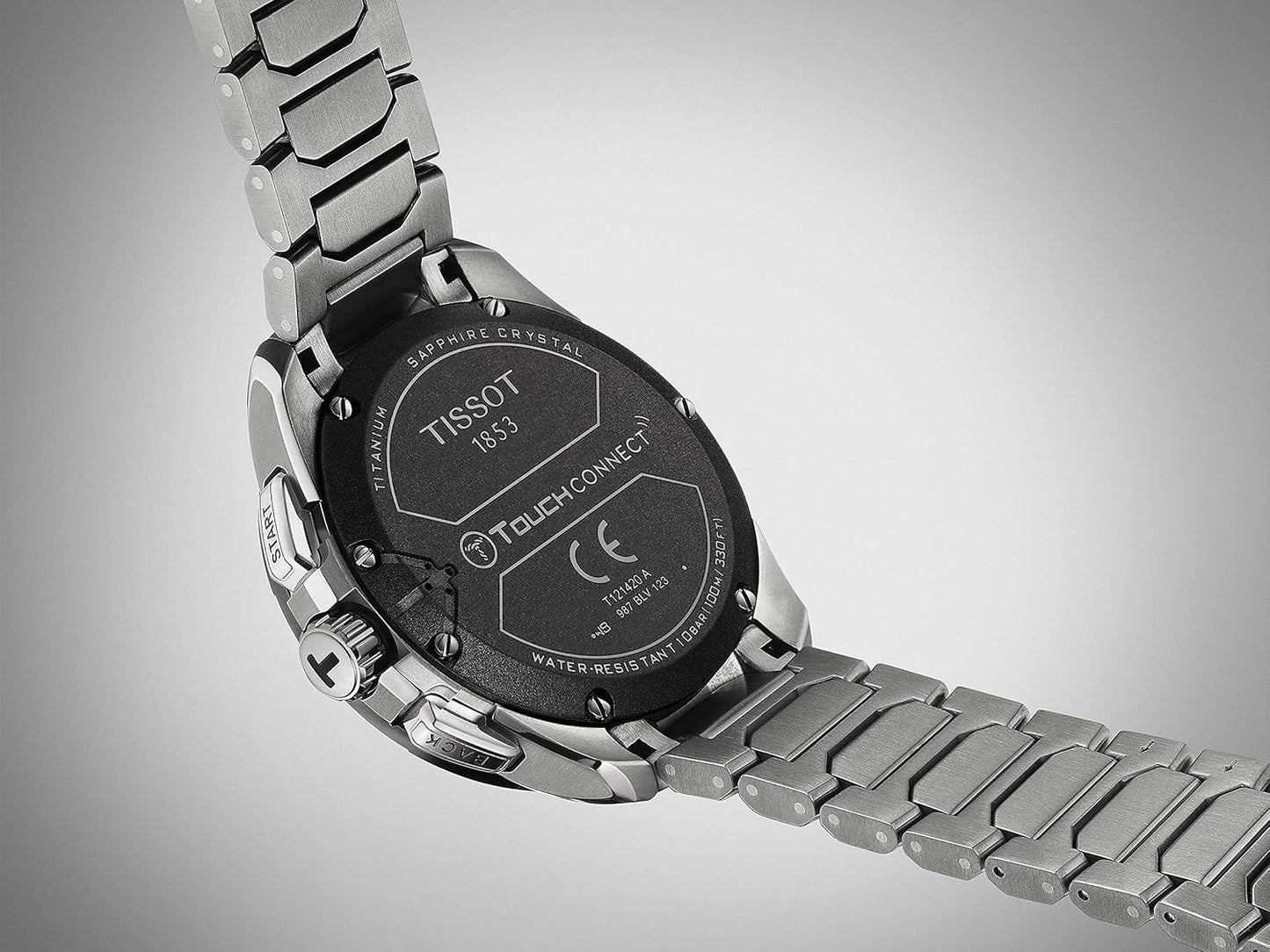 Tissot T-Touch Connect Solar Watch - Antimagnetic Titanium Case, Grey Strap, 23mm | Swiss Quartz