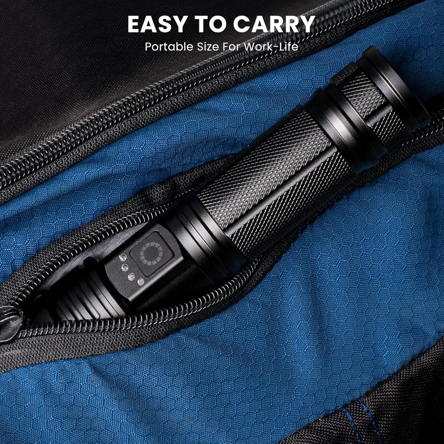 Super Bright Rechargeable LED Flashlights 90,000 Lumens - 2 Pack, 5 Modes for Camping, Hiking & Home Use