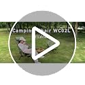 WildCall Black Lightweight Folding Camping Chair with Anti-Sinking Feet & 3-Position Recline