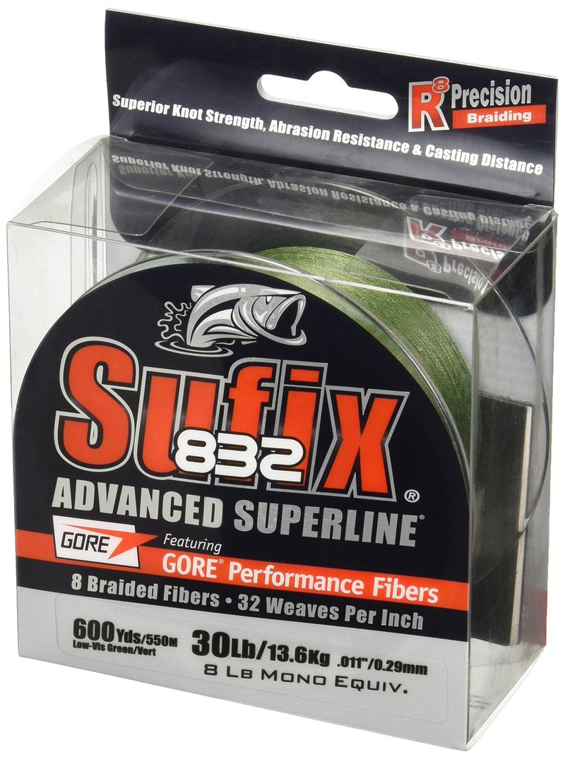 Sufix 832 Braid Line-600 Yards (Green, 30-Pound)