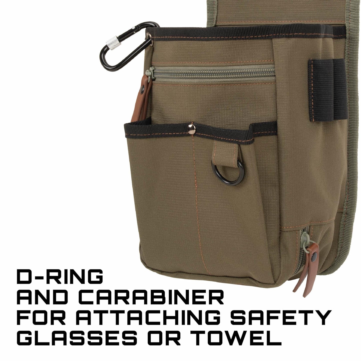 Allen Company Triumph Rip-Stop Shotgun Shell Holder Bag (52" Belt) Holds 50 Shells + 25 Empties - Olive Green - Clay, Trap, Skeet Shooting - Zippered Gun Range Bag - Tactical Gear, Shotgun Accessories