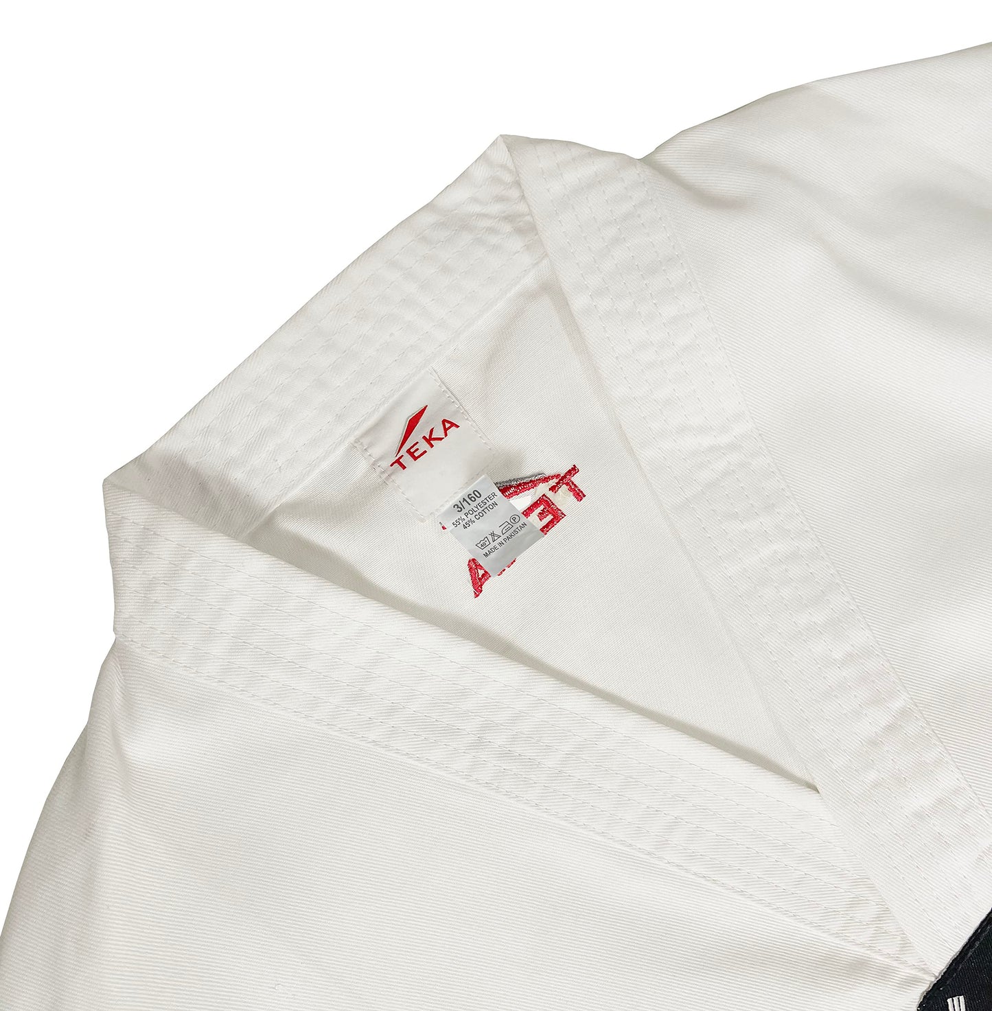 Victorbudo USA Teka Taekwondo Uniform with Free Belt 8-oz Lightweight Martial Arts Training Competition Uniform Gi Size 00-6 (US, Numeric, 1, Regular, Regular)