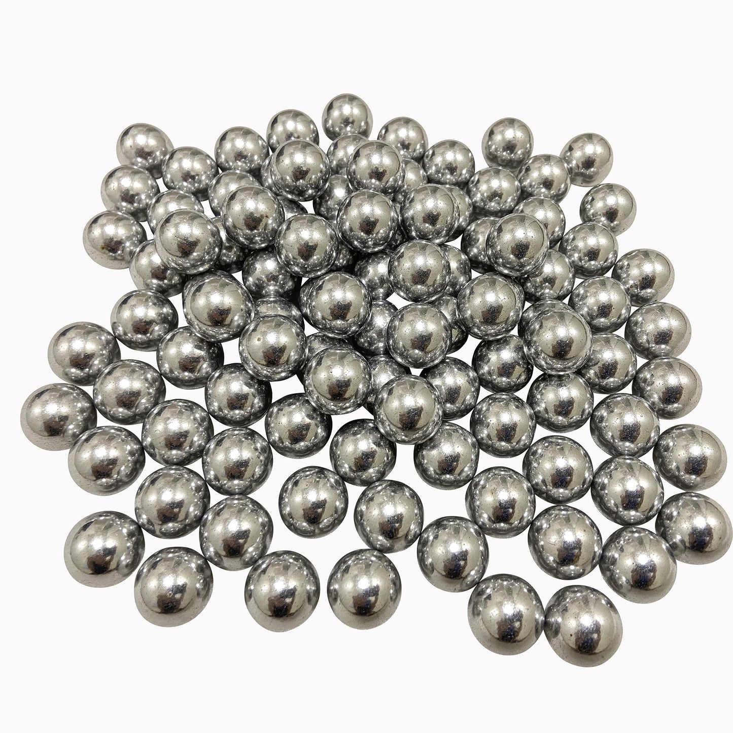 Alien Play 100 X 43 Cal Aluminum Balls for Self Defense and Target Practice, Solid Hard .43 Caliber Alu Paintballs Fit for T4E Walther PPQ/ TPM1 and Glock17/G17 (Silver)