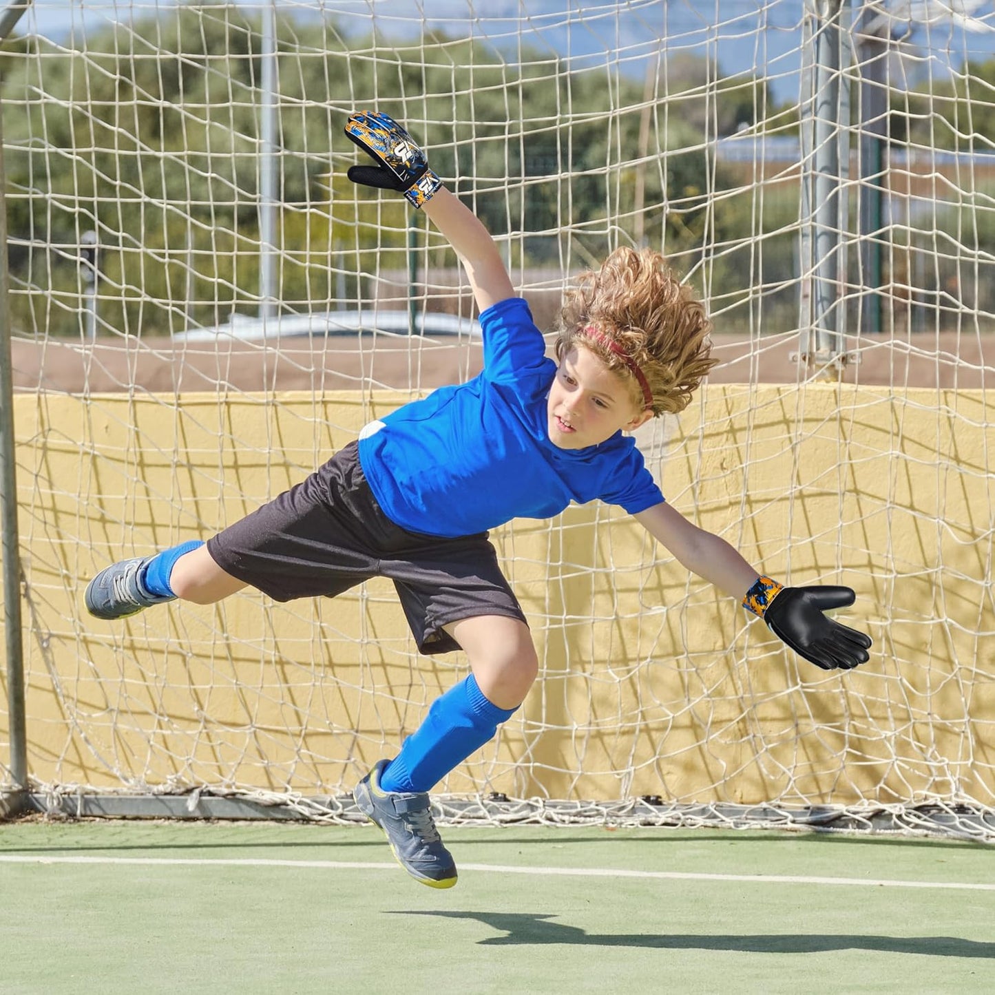 Regine Switzerland Soccer Goalie Gloves - Strong Grip & Finger Save Protection for Kids and Adults